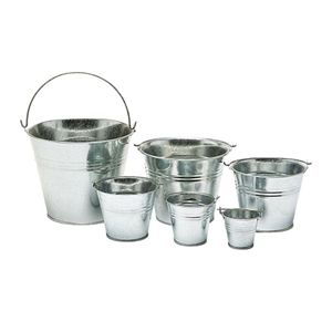 Cubo de acero galvanizado de alta calidad, ideal para almacenamiento de pintura, transporte de agua y tareas agrícolas con antioxidante - Product Image 1