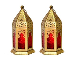 Lanterne décorative de luxe en métal blanc lanterne inspirée de style marocain pour la décoration pour la maison hôtel Ramadan éclairage utilisation décorative - Product Image 6