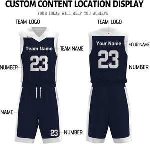 Ensemble d'uniformes de basket-ball pour jeunes de haute qualité Design réversible personnalisé Maillot de sublimation Vêtements de sport respirants légers - Product Image 5