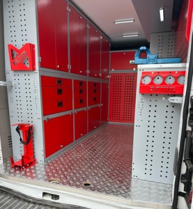 High Quality OEM Modular Van Storage Cabinets Metal Shelves 15 Drawers Latched Locking System Detay DT-120-53 Modern Design for - Product Image 1