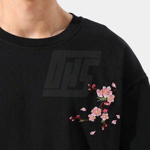 Venta caliente sudaderas Slim Fit bordado sudaderas cómodo algodón mezclado pulóver bordado sudaderas - Product Image 4