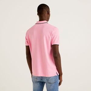 T-shirt Homme Manches Courtes de Haute Qualité, Motif Uni Imprimé, Technique Foncée, Tissu Jersey Respirant, Teint Uni, 100% Coton - Product Image 2