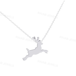 Export Gift Custom 16x12mm Solid Sterling Silver Women Fine <b>Necklace</b> Fashionable <b>Simple</b> Wedding Fine Jewelry Competitive Gift - Product Image 4