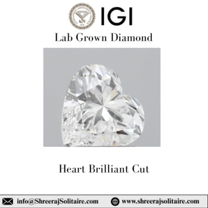 SHREERAJ SOLITAIRE Diamant de laboratoire cultivé CVD de 0,50 ct, taille cœur romantique, couleur D, pureté VVS/VS, certifié IGI, pierre libre pour fiançailles - Product Image 5