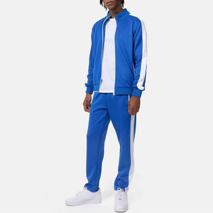 Nuevos chándales personalizados para hombre en 100% Panel de poliéster Ropa de entrenamiento deportivo de trabajo Cuello de arena Pantalones de longitud completa Traje de ropa activa - Product Image 2