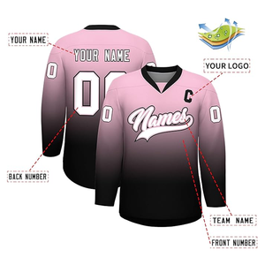 Uniformes de Hockey de poliéster 100% con nombre de equipo transpirable de alta calidad, nuevo diseño, camisetas de Hockey personalizadas - Product Image 3