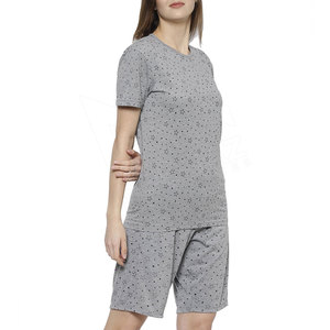 Venta caliente logotipo personalizado señoras gimnasio dos piezas motorista corto conjunto de ropa de mujer ropa de calle conjuntos sueltos para el hogar de las mujeres - Product Image 1