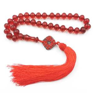 Resina TASBIH TRADION SMOOTH ROSARIO MUSULMÁN EID REGALOS Oración cuenta ámbar Misbah33 Cuentas hombre musulmán Rosario Islámico Eid tesbih - Product Image 6