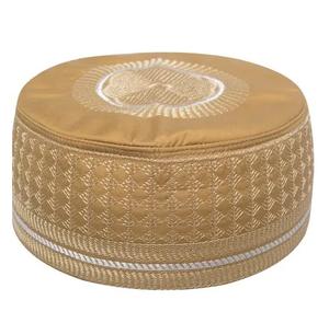 Venta al por mayor bordado trabajo impreso Gorra de fantasía sombreros musulmán Islam oración adoración gorra Kufi musulmán sombrero hombres Ramadán Eid regalo gorra - Product Image 1