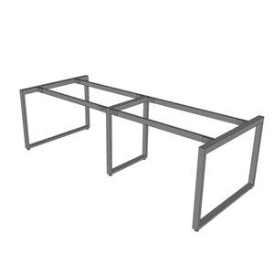 Pieds en acier de conception industrielle robuste pour tables de 240x100 cm, revêtement en poudre HCRT035, pour utilisation en salle de sport, hôpital ou salle à manger - Product Image 1