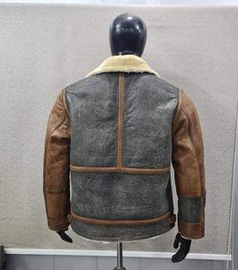 Modern Men's Leather <b>Jackets</b> with Stand Collar and Canvas Fabric Waterproof & Breathable Winter <b>Jackets</b> Custom Logo - Product Image 3