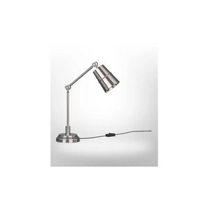 Customized Modern simple hotel villa high-end bedroom table <b>lamp</b> living room study metal & fabric table <b>lamp</b> with wooden base - Product Image 5