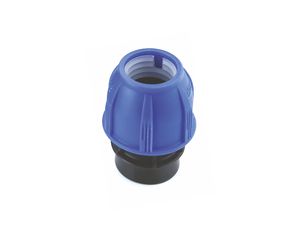 ข้อต่อบีบอัด HDPE สำหรับสวนโมเดลน้ำประปาพลาสติกอุปกรณ์ท่อน้ำทางการเกษตรมองเห็นได้ชัดเจน - Product Image 6