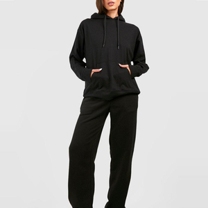 Sudadera con Capucha Extra Grande Estampada para Mujer, de Forro Polar, Transpirable, de Manga Larga, para Invierno - Product Image 3