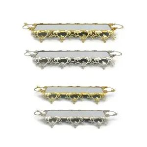 Elegante bandeja de servicio de metal para decoración del hogar, hoteles de bodas, restaurantes para exhibición de comida y joyería en salas de estar - Product Image 6