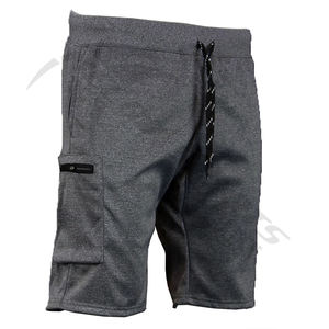 Vente en gros de shorts cargo avec poches pour hommes shorts d'entraînement décontractés en tissu mélangé short de survêtement en tissu éponge français en polyester pour hommes - Product Image 1