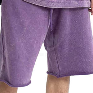 Gran oferta, conjuntos de camisa con logotipo personalizado para hombre, colección de invierno informal con lavado ácido con pantalones cortos de patrón sólido disponibles al por mayor - Product Image 5