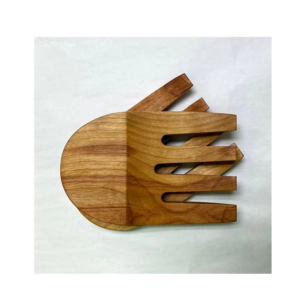 Nuevo juego de cucharas talladas en madera a mano, 2 uds., servidores de ensalada de madera de teca para tamaño personalizado, precio barato, gran oferta