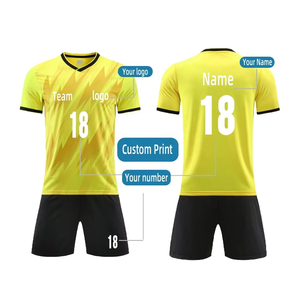 Personalizado de secado rápido transpirable gimnasio conjunto de fútbol de fábrica al por mayor conjunto de fútbol personalizado multicolor uniforme de fútbol personalizado - Product Image 6