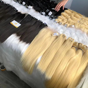 Extensiones de Cabello Vietnamita 100% Virgen, Color Claro, Cutícula Alineada, Trama a Máquina, Cabello Decolorado, Precio al por Mayor - Product Image 1