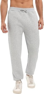 Amazing Quality <b>Men's</b> Winter <b>Fleece</b> Sherpa <b>Lined</b> Elastic Waist Tassel Jogging Sweatpants Cold Weather Warm Thermal Thick Joggers - Product Image 3