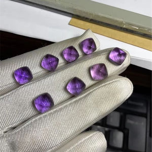 พลอยเมห์ราจูดิน รับรองโดยผู้เชี่ยวชาญภายนอก 2-5 กะรัต สีม่วง 6-8 กะรัต พลอยประจำเดือนกุมภาพันธ์ ขายดีมาก ขนาด 8x8 มม. พลอยธรรมชาติแบบเม็ดเดี่ยว - Product Image 2