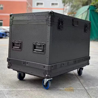 X-Bason OEM/ODM – Nouvelle mallette de transport antichoc et ignifuge en aluminium et contreplaqué avec finition nid d'abeille pour écran LED 500x500mm