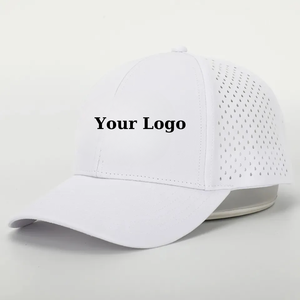 หมวกกอล์ฟสั่งทำลายด้วยเลเซอร์มีรูโค้งขอบโค้ง3D ป้ายโลโก้ที่ปิดด้านหลังพลาสติกกันน้ำได้6แผง VN OEM - Product Image 1