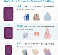 Ventes flash - Cubes de compression pour bagages de voyage - Organisateur de valise