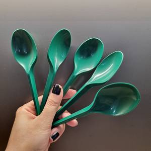 Proveedor profesional BPA libre desechable 15/21cm cuchara de plástico Color personalizado para llevar restaurante Picnic Super calidad - Product Image 2