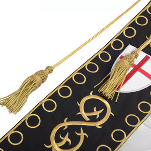 Logo personnalisé à la main Lodge broderie bannières maçonnique Regalia drapeaux personnalisé brodé maçonnique drapeau top qualité ronpex - Product Image 4