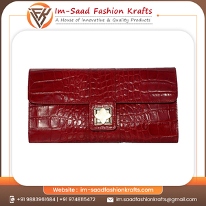 Wholesale Attractive Pure Patterned Leather Clutch Bag Maroon Compact Size Women Evening <b>Small</b> <b>Handbag</b> Stylish Party Use - Product Image 5