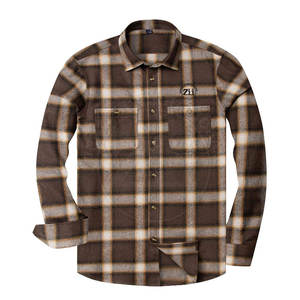 Chemises pour hommes en flanelle de laine/coton respirante, légères, de haute qualité et à prix abordable, pour la saison printanière - Product Image 1