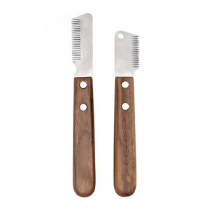 1 pieza, venta al por mayor, cuchillo para pelar perros, mango de madera, herramienta para despellejar mascotas, peine para nudos de pelo de mascotas - Product Image 2