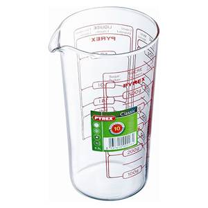 Recipiente Medidor de Alimentos Transparente y Rojo de 500 ml, Graduado para Pyrex, con Boquilla 888PW000 7646, Utensilios de Medición - Product Image 1