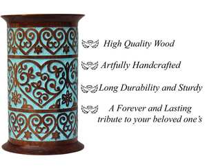 Hot <b>Sale</b> <b>Wooden</b> Pet Urns Hand <b>Carved</b> Ash Urns Paws Print Cremation Urns for Pets - Product Image 2