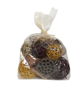 Remplissage de vase décoratif avec boule décorative Sola et boule en rotin Fête des mères Saint Valentin Noël Cadeaux de remerciement pour les femmes