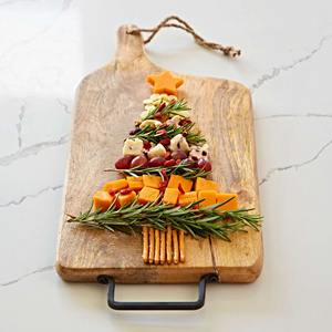 Tabla de Cortar de Madera Simple con Mango de Metal, Ideal para Mesa de Cocina Moderna, para Cortar Queso y Fruta, de la India - Product Image 3