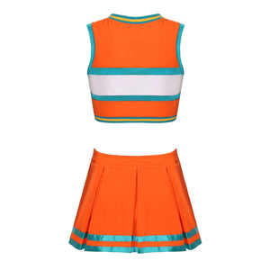 Uniformes de cheerleading pour femmes adultes confortables et personnalisés, 100% polyester, style jupe, impression par sublimation professionnelle, dernier design, nouveauté - Product Image 4