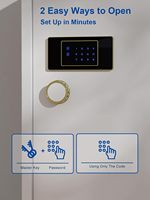 TIGERKING 11.5 Cu Ft Brankas Rumah Tugas Berat Besar, Kunci Layar Sentuh Digital, Anti Maling, Rak Dapat Disesuaikan, Lemari Perhiasan Putih