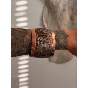 Elaine Becenti Fashion Cuff Bracelet <b>Copper</b> Story Teller - Product Image 2