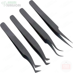 Ensemble d'extension de cils de couleur noire pince à épiler paquet de 7 pinces à épiler beauté faux cils Offres Spéciales - Product Image 4