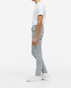 Jean droit noir délavé style vintage classique pour homme, coupe ample, qualité supérieure, vente en gros - Product Image 3