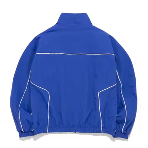 ชุดวอร์มซิปรูดสองชิ้นผ้าไนลอนสำหรับผู้ชายชุดวอร์มพิมพ์โลโก้ออกแบบได้ตามต้องการ - Product Image 2