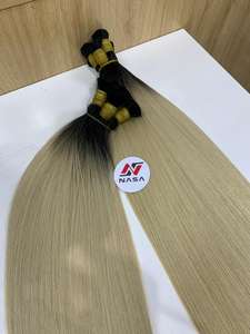 ผมต่อจากเวียดนามผมคน100% หลายสีผมมนุษย์แท้ - Product Image 3