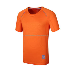 100% Polyester argent Ion séchage rapide surdimensionné sportif décontracté été T-Shirt nouveau unisexe court solide tricoté blanc pour hommes - Product Image 3