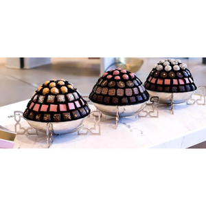 Bol de service de restauration en chocolat doré fait à la main bol de service de bonbons à Dessert bol rond en métal doré de qualité supérieure - Product Image 6