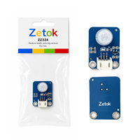 Zetok Factory Direct PIR Pyroelectric Motion Sensor Module de détection de mouvement humain Capteur de proximité électronique intelligent pour