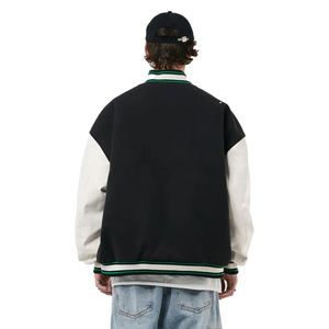 Vestes universitaires en laine pour hommes imprimées sur mesure, manches longues, veste de baseball avec lettres vierges, veste de sport pour hommes - Product Image 2