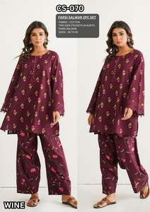 Punjabi ethnique coton Kameez Pallazzo Sharara manches longues été court pour les fêtes pakistanais gros tendance Farshi Shalwar - Product Image 2